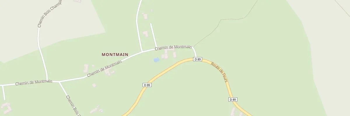 Plan du 89 Che de Montmain à Saint-Barthélemy-Lestra