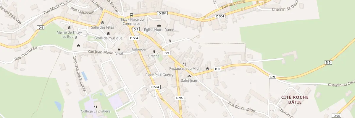 Plan du 33 Rue Juiverie à Thizy-les-Bourgs