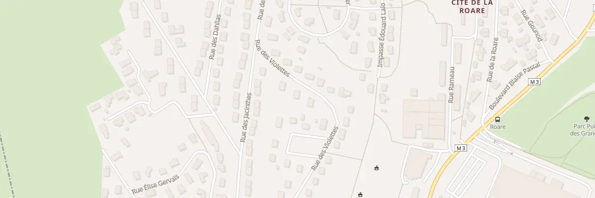 Plan du 33 Rue des Violettes à Roche-la-Molière