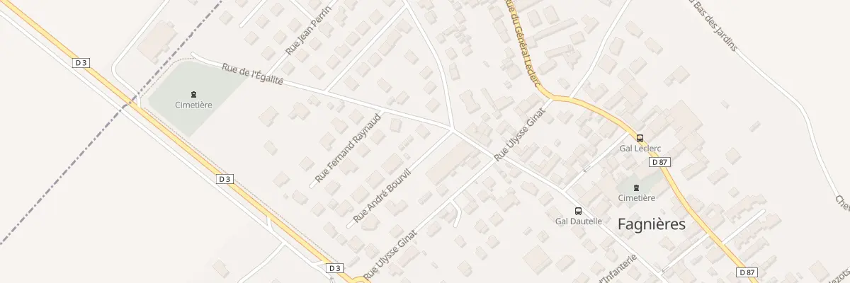 Plan du 2 Rue André Bourvil à Fagnières