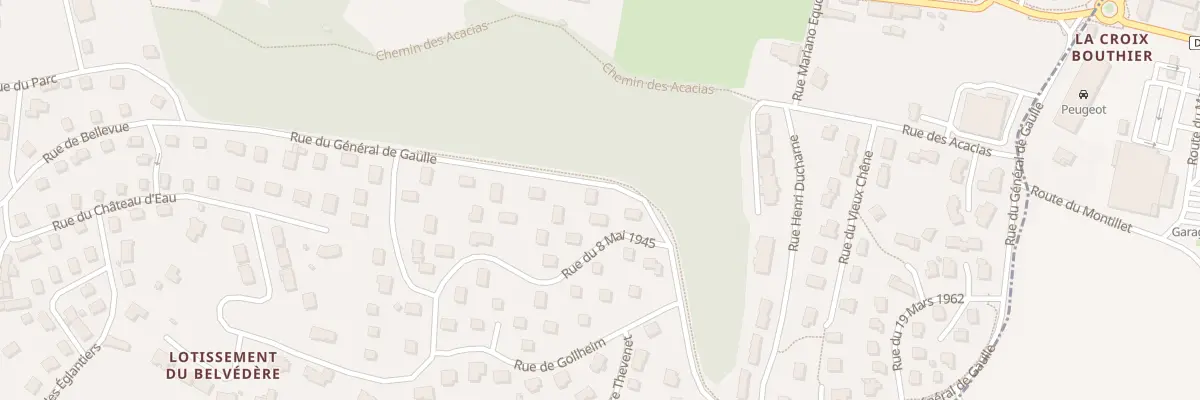 Plan du 22 Rue du Général de Gaulle à La Clayette