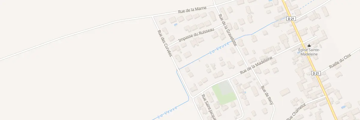 Plan du 8 Rue des Corvées à La Veuve