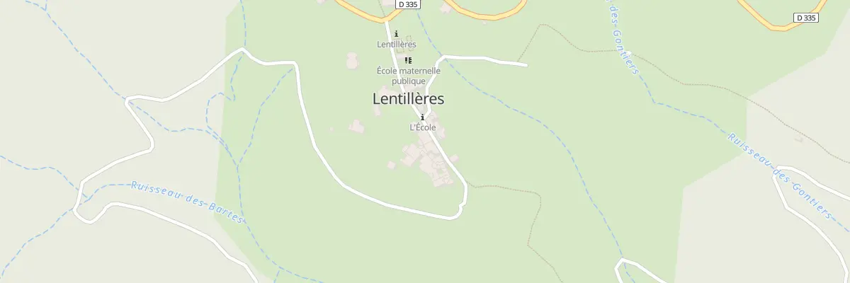 Plan du 5030 Les Imberts à Lentillères