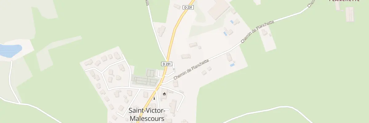 Plan du 5003 Planchette à Saint-Victor-Malescours