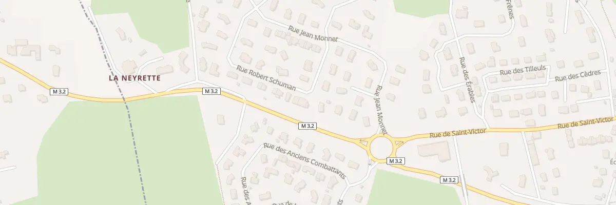 Plan du 9 Rue Robert Schuman à Roche-la-Molière