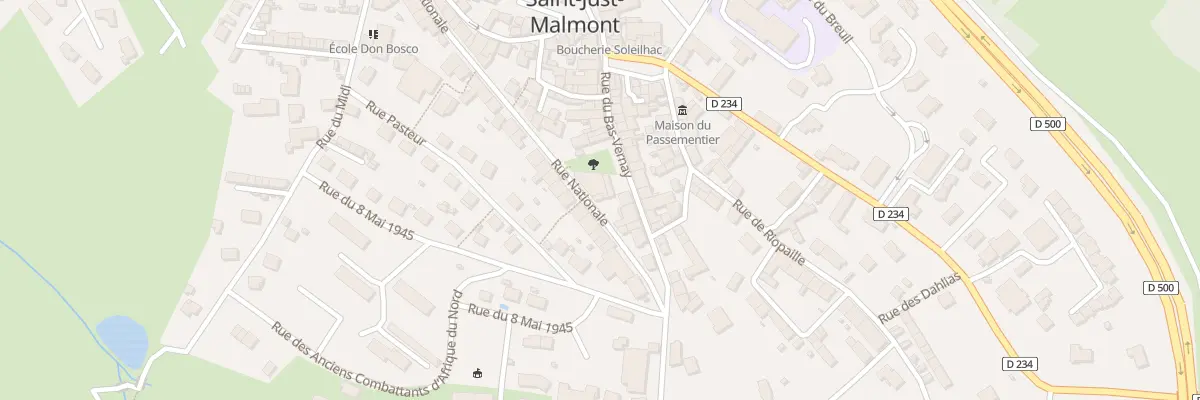 Plan du 41 Rue Nationale à Saint-Just-Malmont