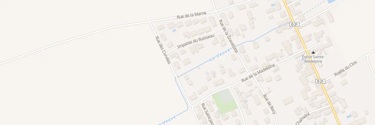 Plan du 6 Rue des Corvées à La Veuve