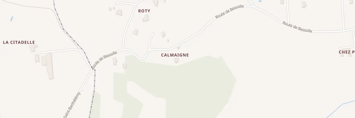 Plan du 2381 Rte de Bessolle à Saint-Barthélemy-Lestra