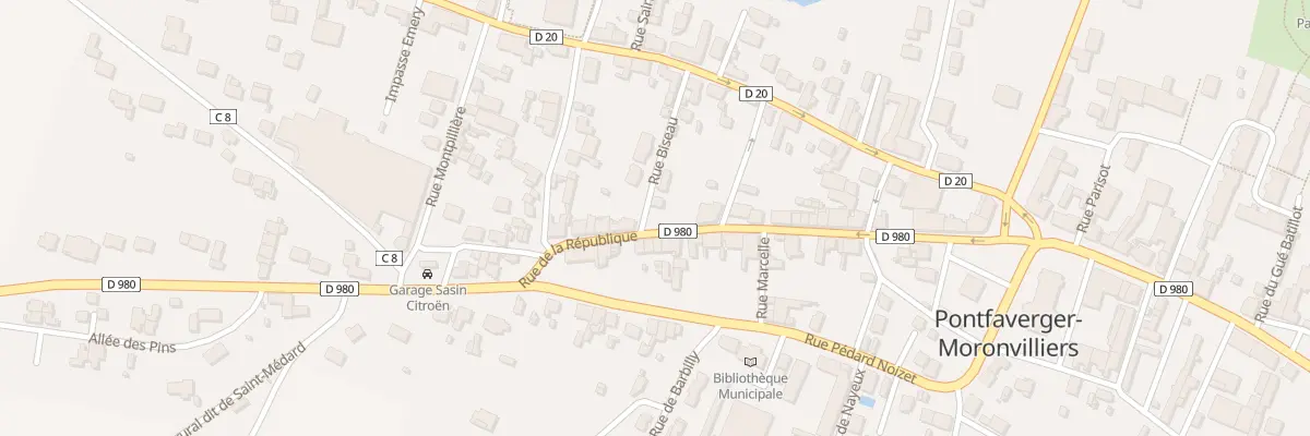 Plan du 28A Rue de la Republique à Pontfaverger-Moronvilliers