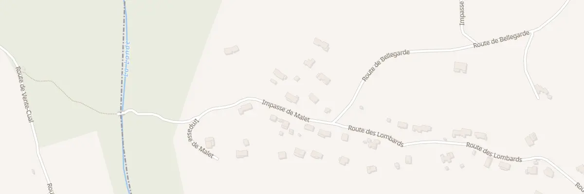 Plan du 70 Imp de Malet à Vinezac