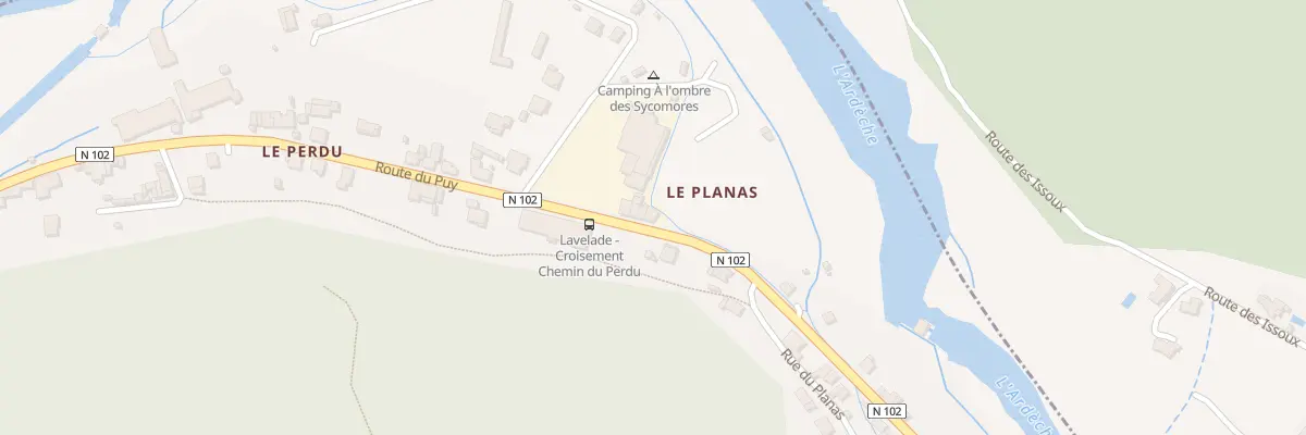 Plan du 47 Rte du Puy à Lalevade-d’Ardèche