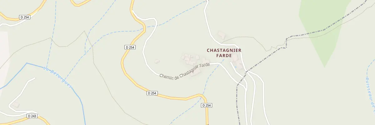 Plan du 341B Che de Chastagnier Farde à Labastide-sur-Bésorgues