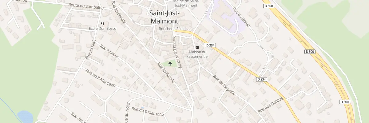 Plan du 19 Rue du Bas Vernay à Saint-Just-Malmont