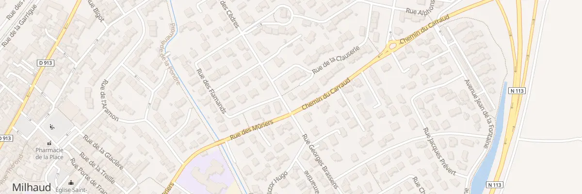 Plan du 25 Rue des Cèdres à Milhaud
