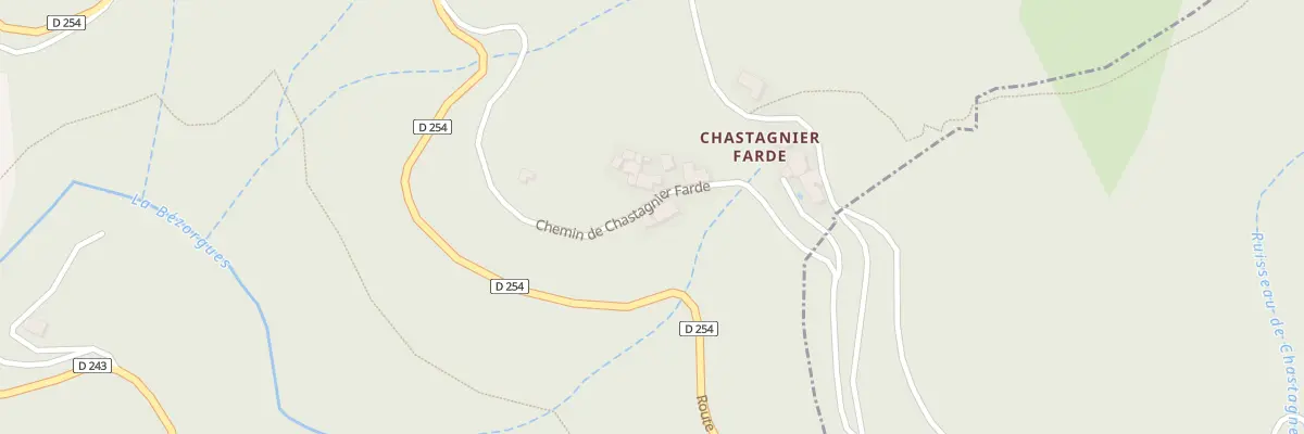 Plan du 5152 Chastagnier Farde à Aizac