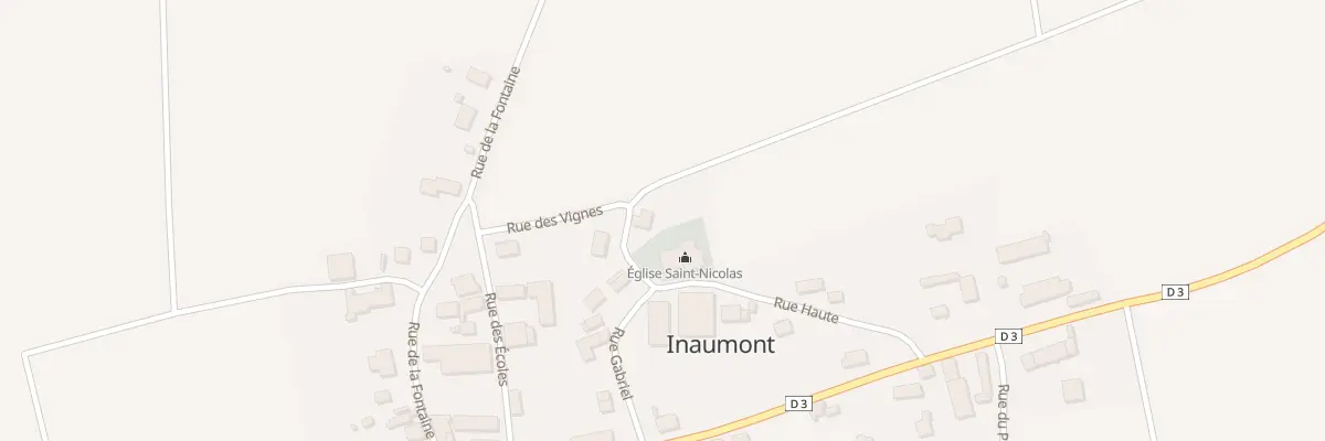 Plan du 8 Rue des Vignes à Inaumont