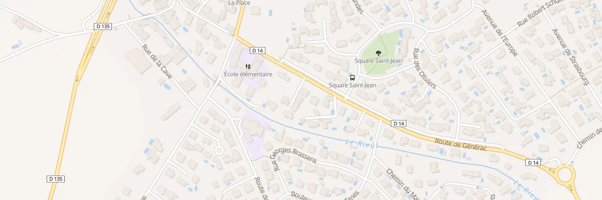 Plan du 4 Rte de Générac à Aubord
