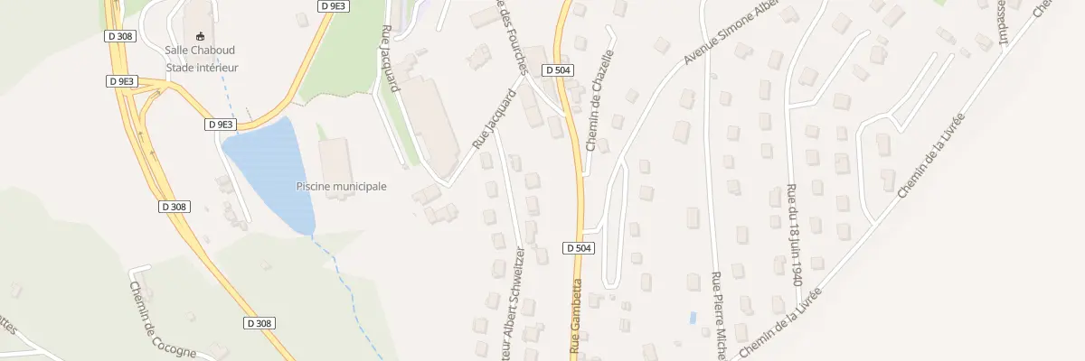 Plan du 69 Rue du Docteur Scweitzer à Thizy-les-Bourgs