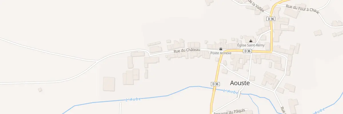 Plan du 6 Rue du Chateau à Aouste