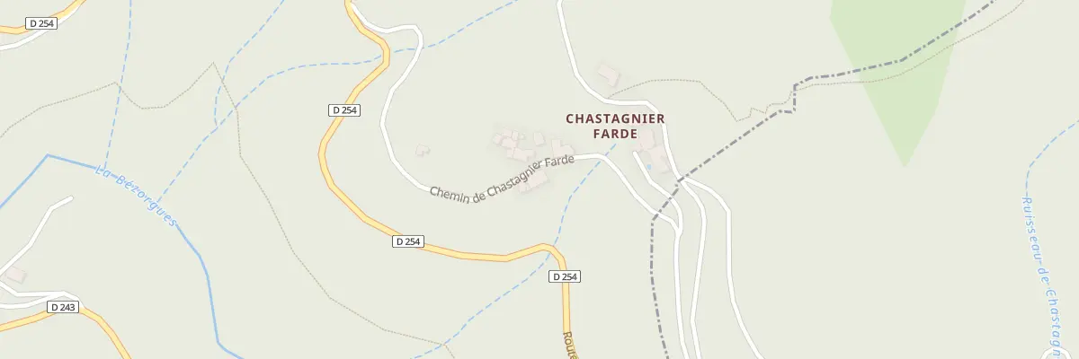 Plan du 5154 Chastagnier Farde à Labastide-sur-Bésorgues
