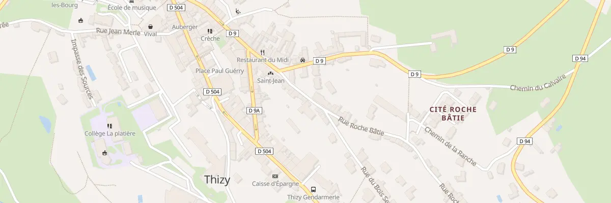 Plan du 20 Rue Roche Batie à Thizy-les-Bourgs
