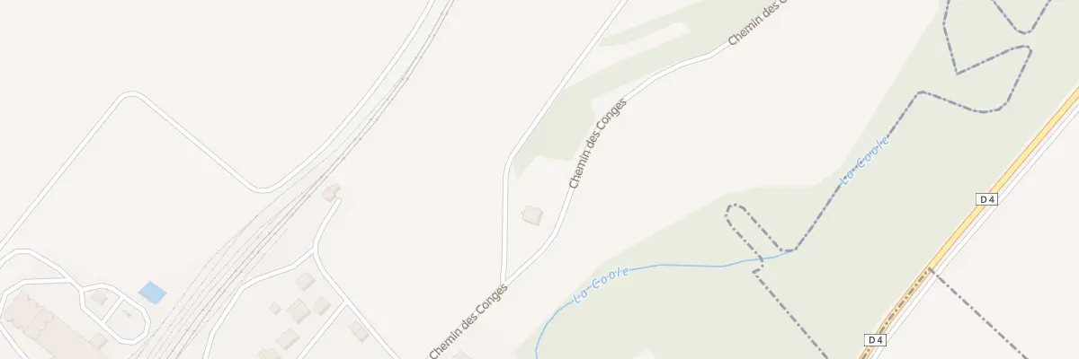 Plan du 1 Che des Conges à Nuisement-sur-Coole