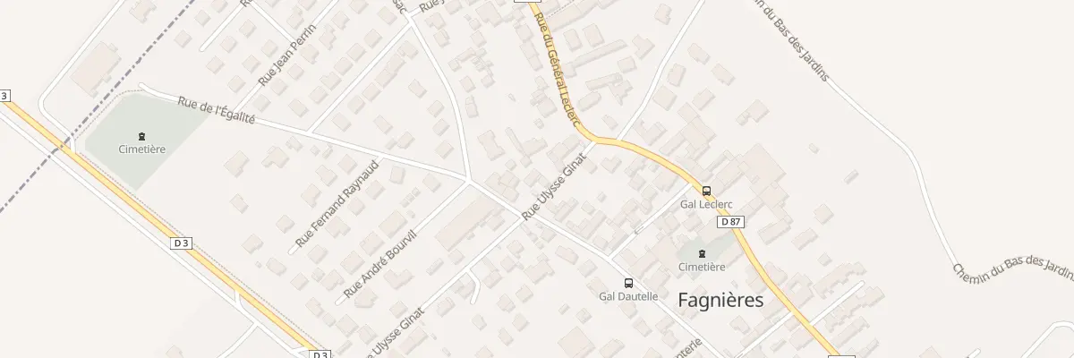 Plan du 3 Rue Ulysse Ginat à Fagnières