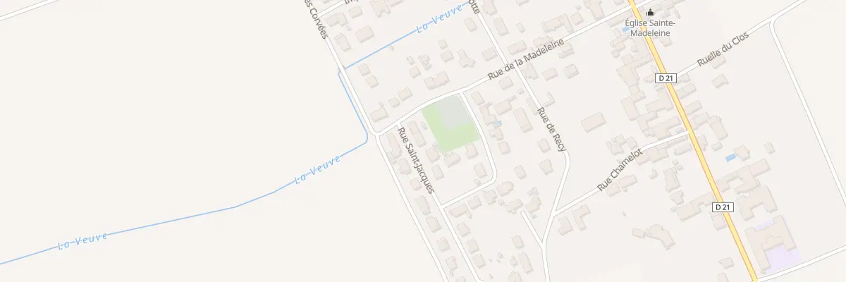 Plan du 12 Rue Saint-Jacques à La Veuve