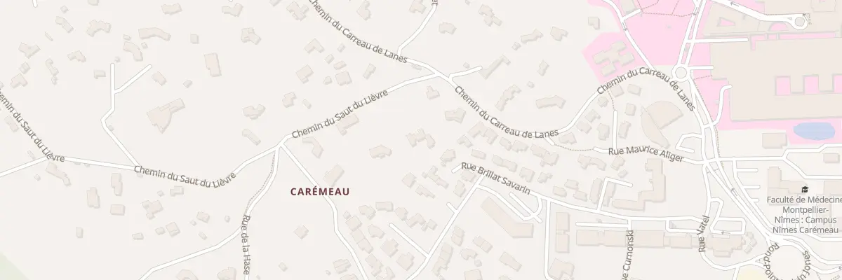Plan du 69 Che du Saut du Lièvre à Nîmes