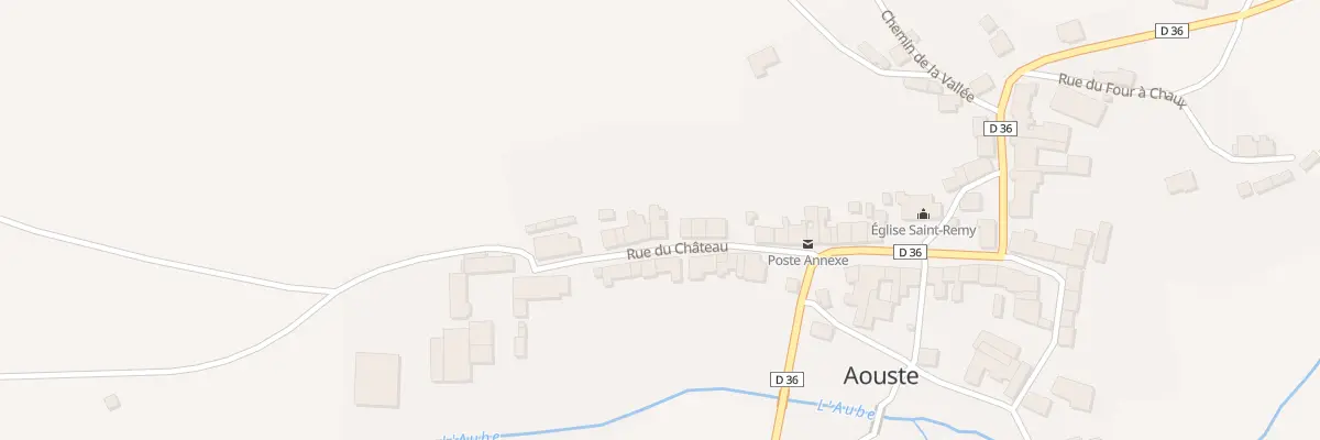 Plan du 9 Rue du Chateau à Aouste