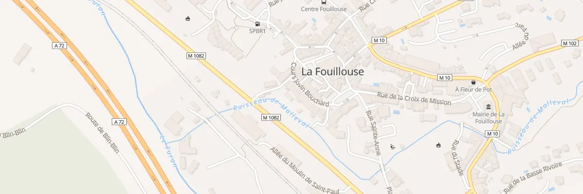 Plan du 8 Crs Jovin Bouchard à La Fouillouse