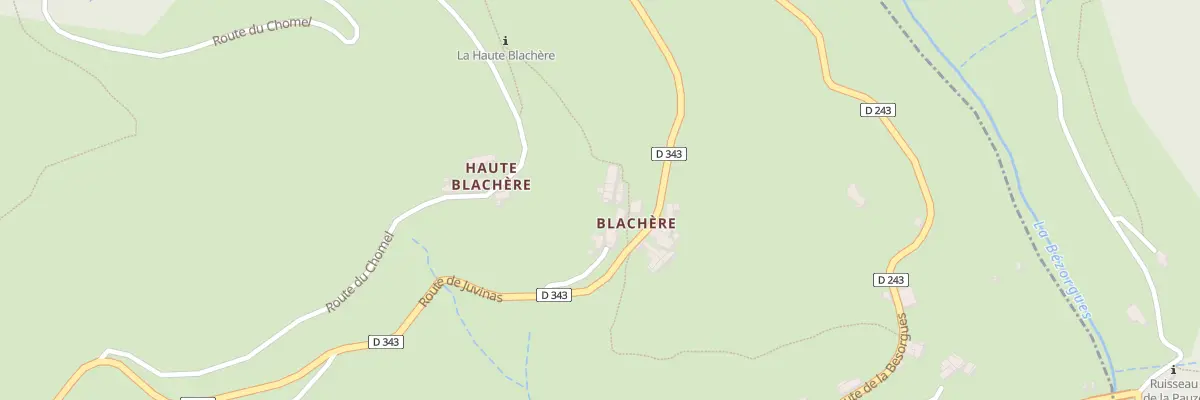 Plan du 5005 La Blachere à Juvinas