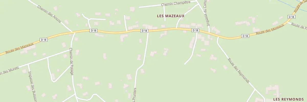 Plan du 107 Che des Pruniers à Tence