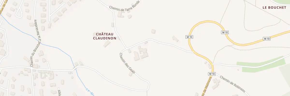 Plan du 40 Che de Bergognon au Chambon-Feugerolles