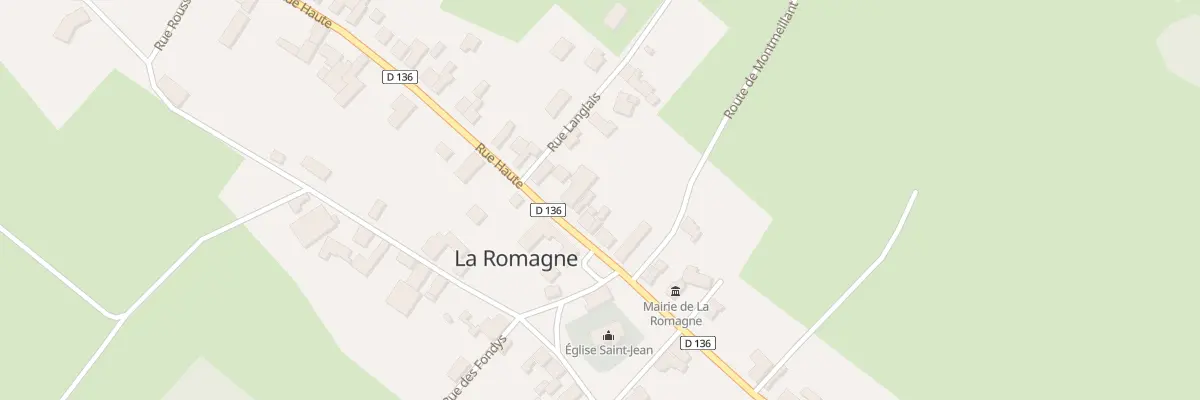 Plan du 33 Rue Haute à La Romagne