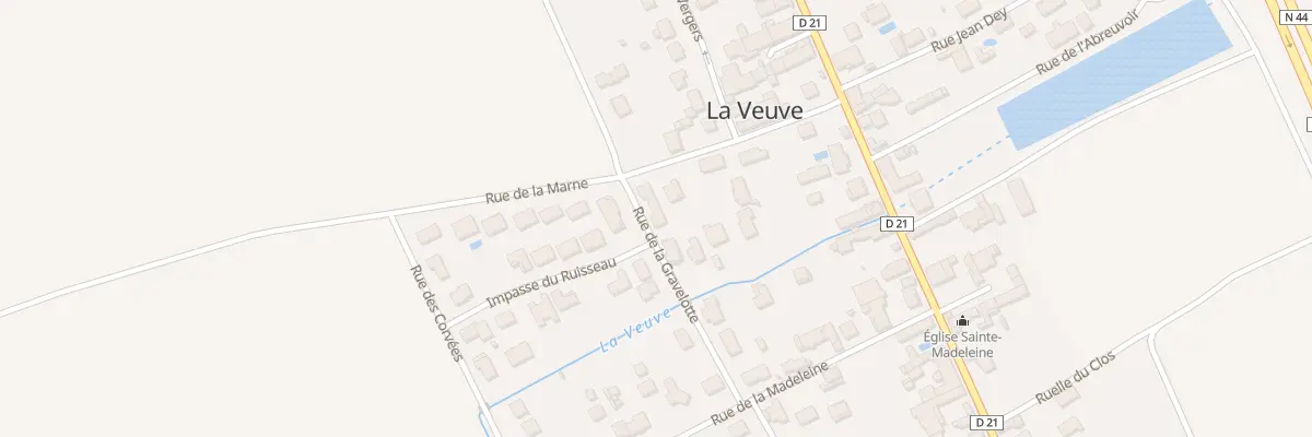 Plan du 12 Rue de la Gravelote à La Veuve