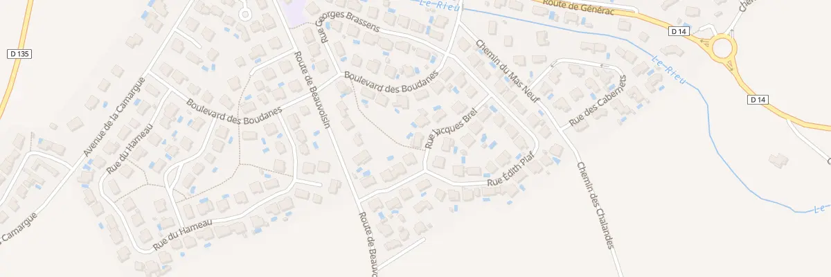 Plan du 1 Rue Jacques Brel à Aubord