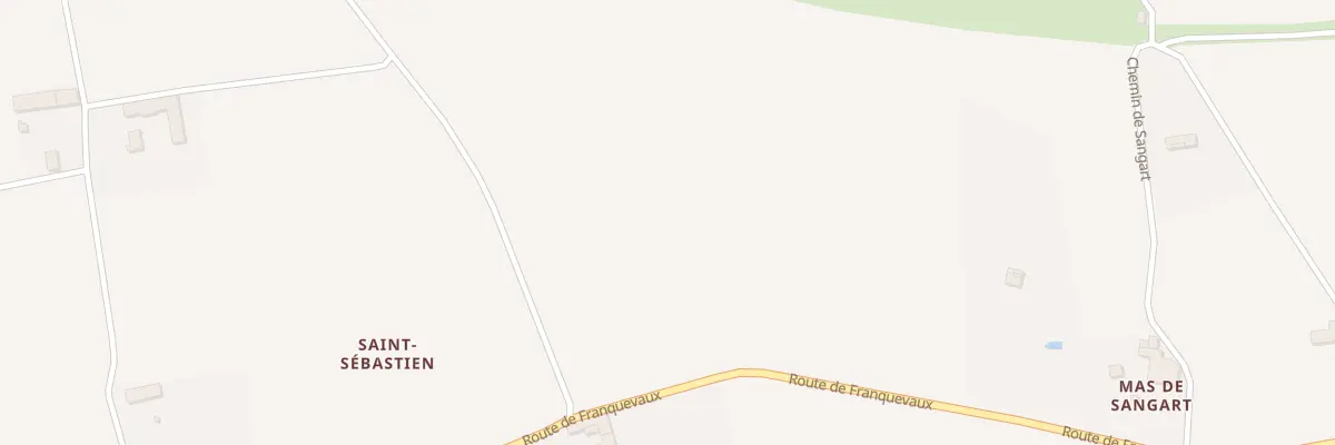 Plan du 1285 Rte de Franquevaux à Vauvert