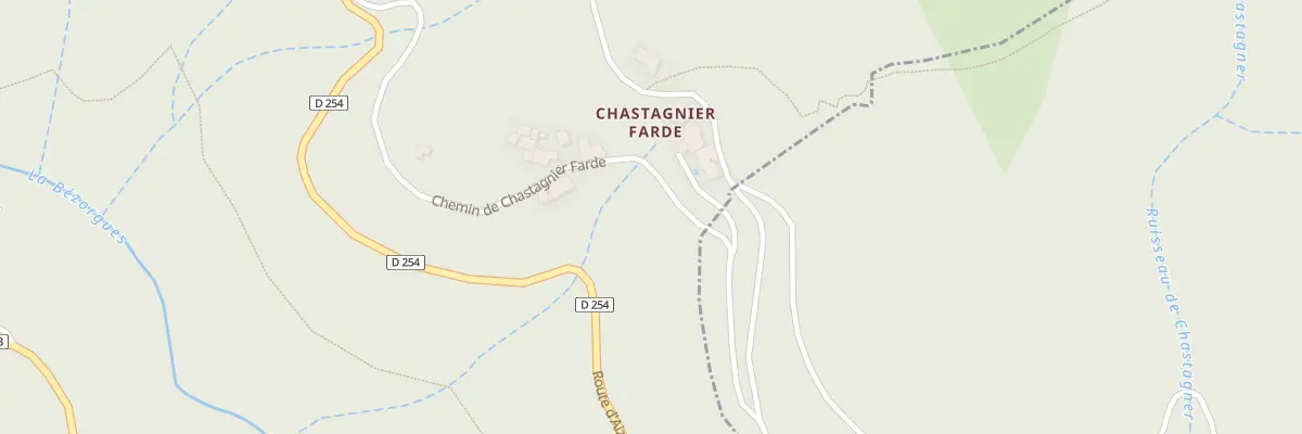 Plan du 5310 Chastagnier Farde à Labastide-sur-Bésorgues
