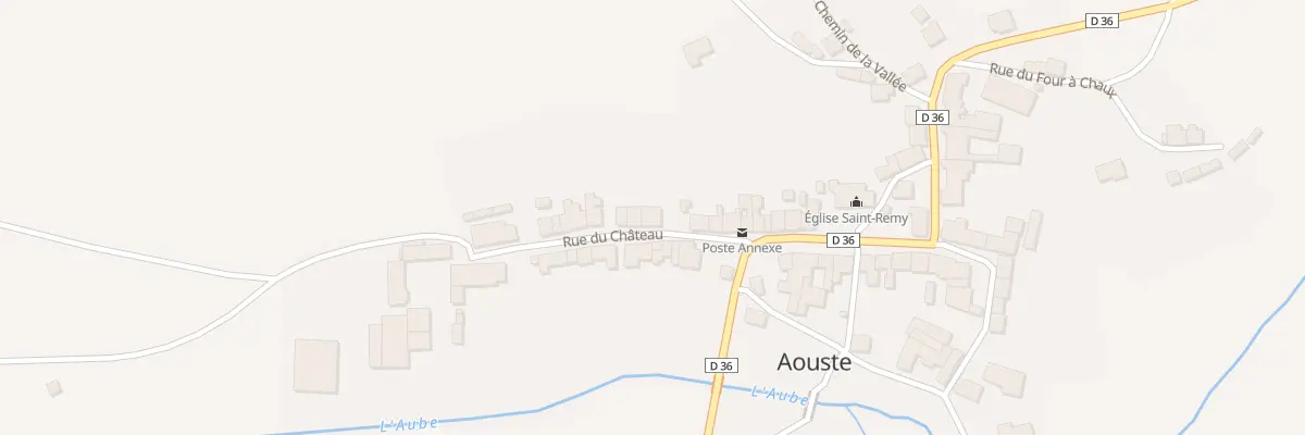 Plan du 13 Rue du Chateau à Aouste