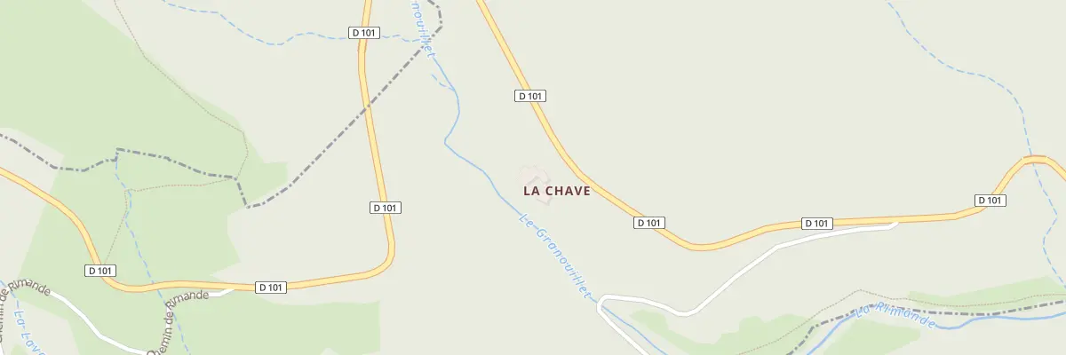 Plan du 5234 La Chave et Les Rouveyres à Saint-Julien-d’Intres