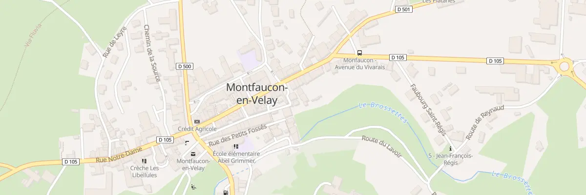 Plan du 2 Pl Jenny de Bronac à Montfaucon-en-Velay