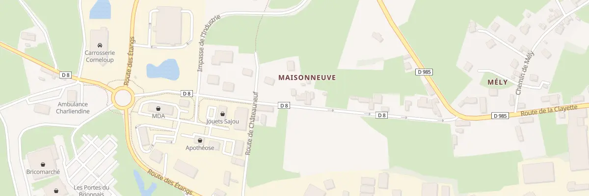 Plan du 16 Rte de Châteauneuf à Chauffailles