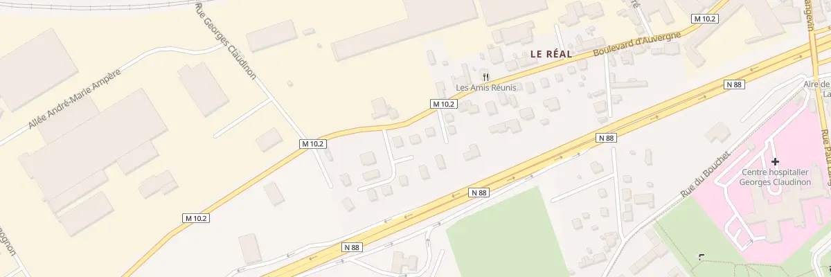 Plan du 73 Bd d’Auvergne au Chambon-Feugerolles