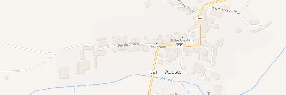 Plan du 16 Rue du Chateau à Aouste