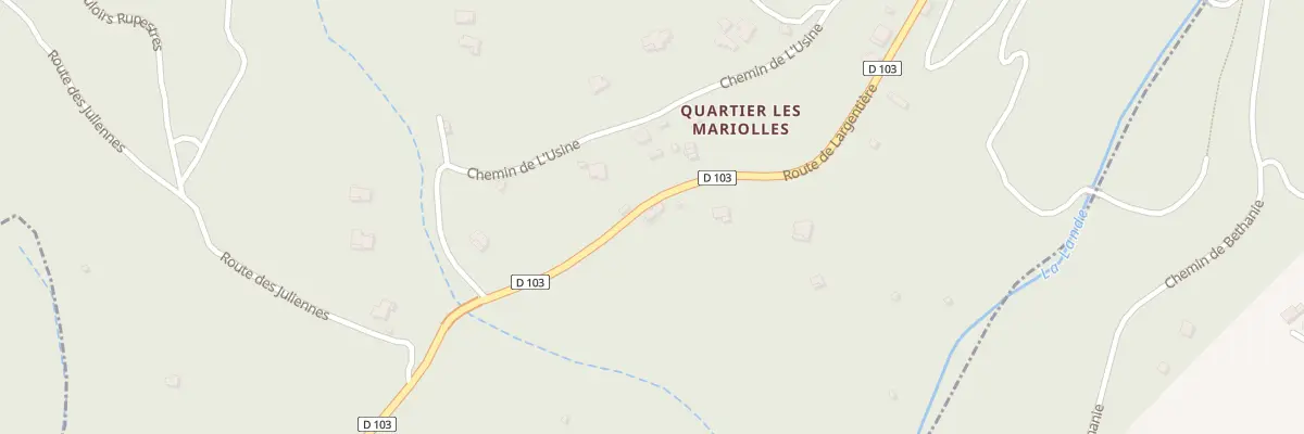 Plan du 2228 Rte de Largentiere à Chassiers