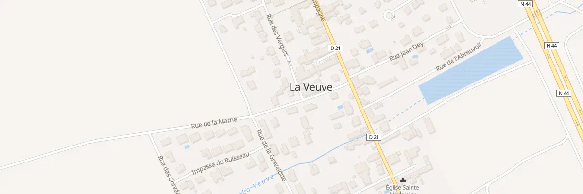 Plan du 1B Rue des Vergers à La Veuve