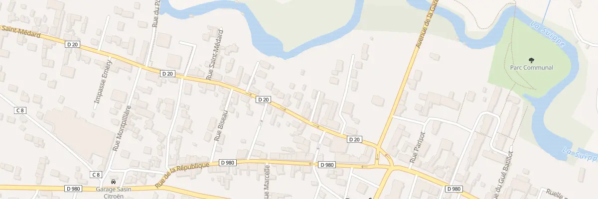 Plan du 14 Rue Saint Medard à Pontfaverger-Moronvilliers