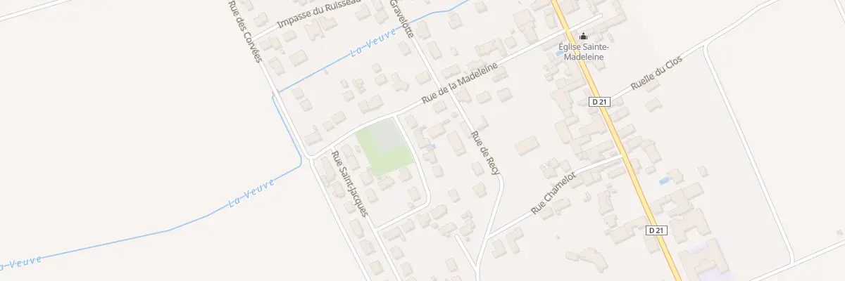 Plan du 3 Rue Saint-Jacques à La Veuve