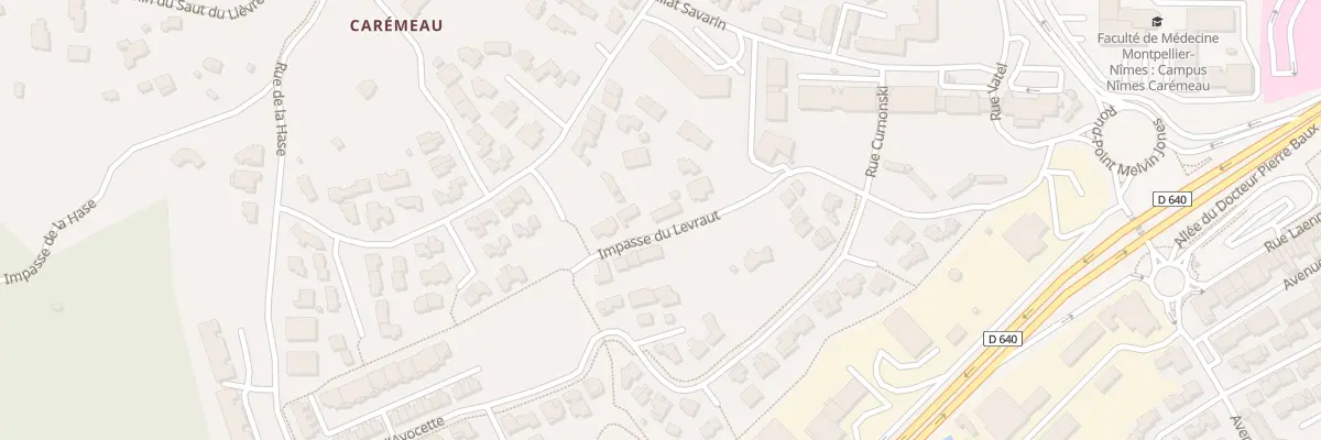 Plan du 410 Imp du Levraut à Nîmes